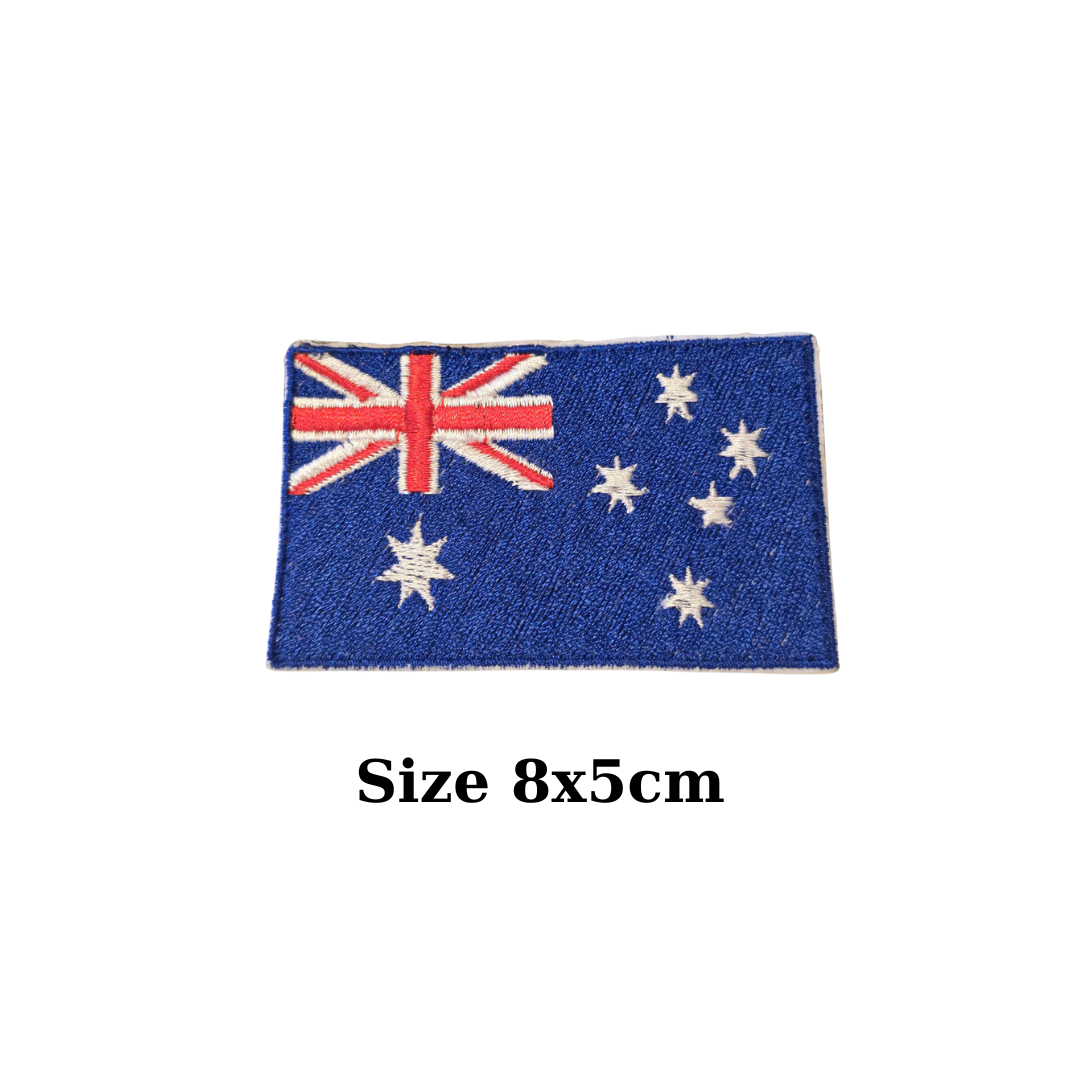 1pc Australia Flag Oz Embroidered Cloth Iron On Patch Applique Aussie