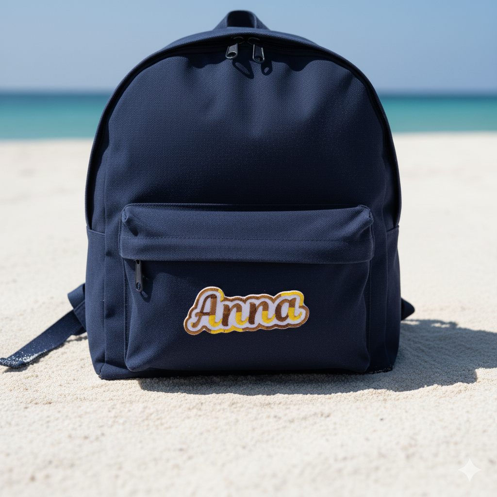 Custom Variegated Embroidered Name Patch – Personalized Text Patches | Colorful Name Patch Iron-On or Sew-On | For Clothes, Uniforms, Bags