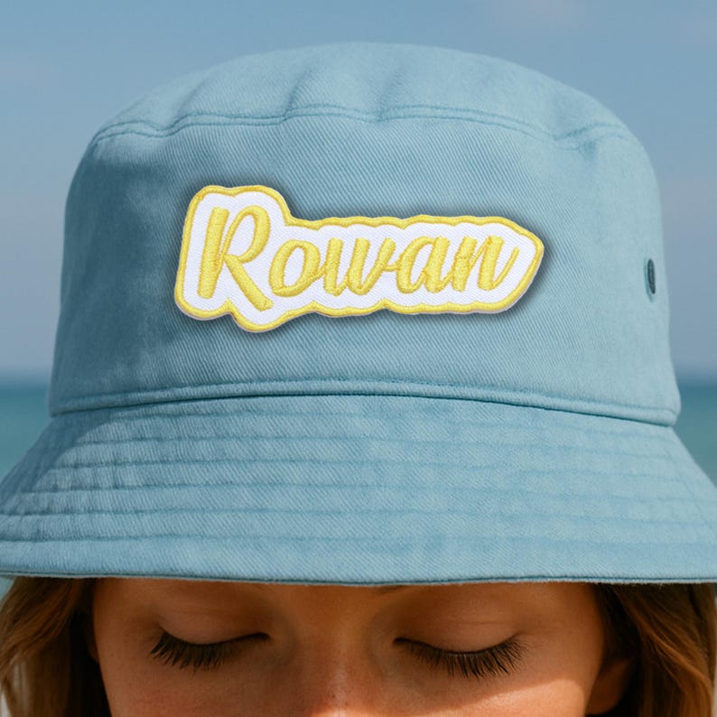 Custom Embroidered Name Patch – Personalized Text Patches | Colorful Name Patch Iron-On or Sew-On | For Clothes, Uniforms, Bags