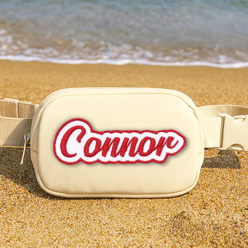 Custom Embroidered Name Patch – Personalized Text Patches | Colorful Name Patch Iron-On or Sew-On | For Clothes, Uniforms, Bags