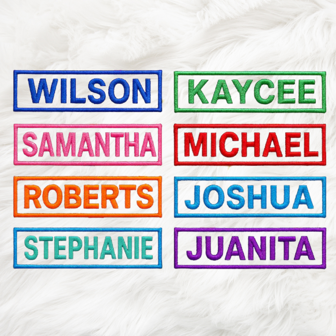 Custom Name Patch Versatile "YOUR NAME" Personalized Name Tag Embroidered Iron-on/Sew-on Applique Uniform Clothing Jacket Vest Costume Badge